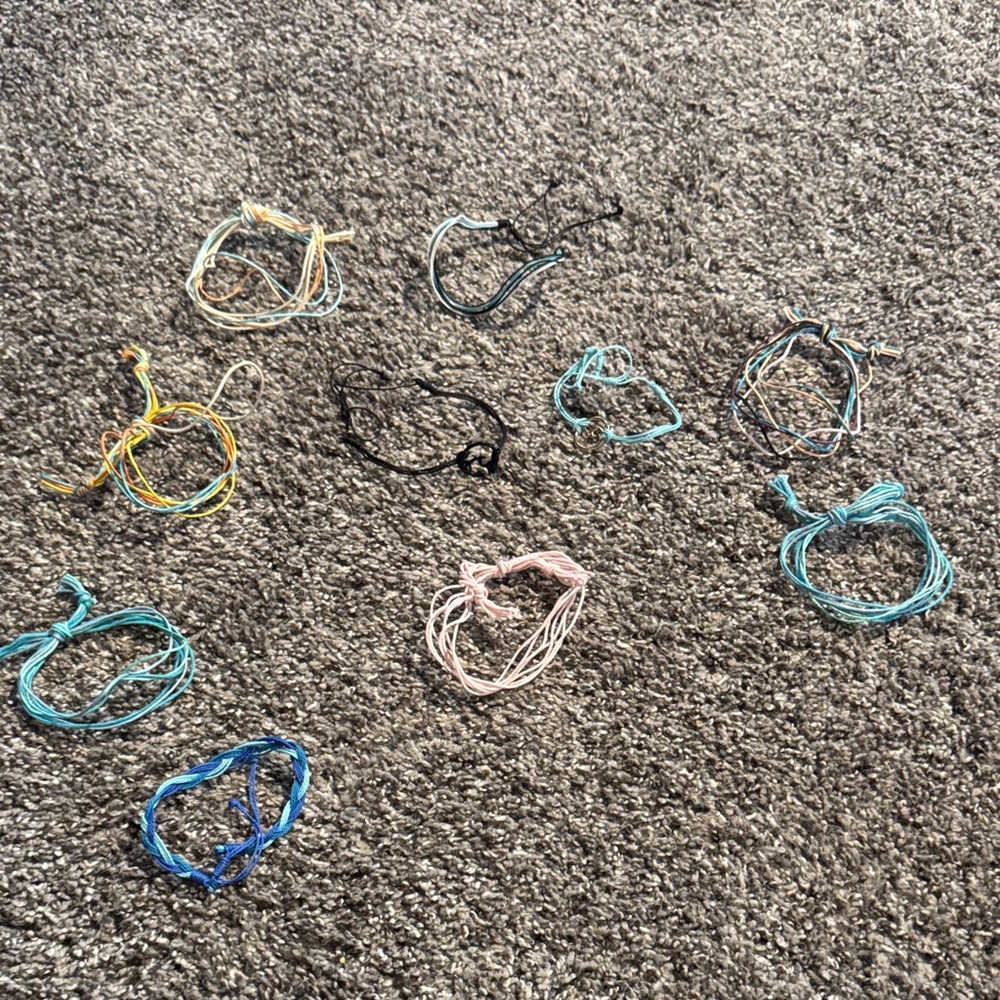 Colorful String Bracelets Set